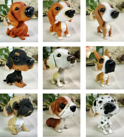 Custom Realistic Lifelike Bobbleheads for Dog Lovers, Car Desktop Home Accessories Ornament