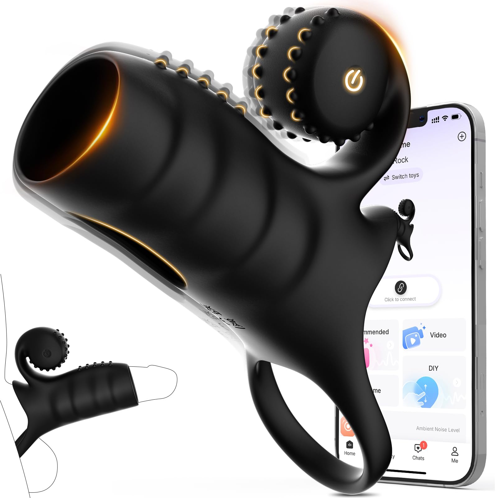 💥2025 Hot Sale - 💥Penis Vibrating Condom