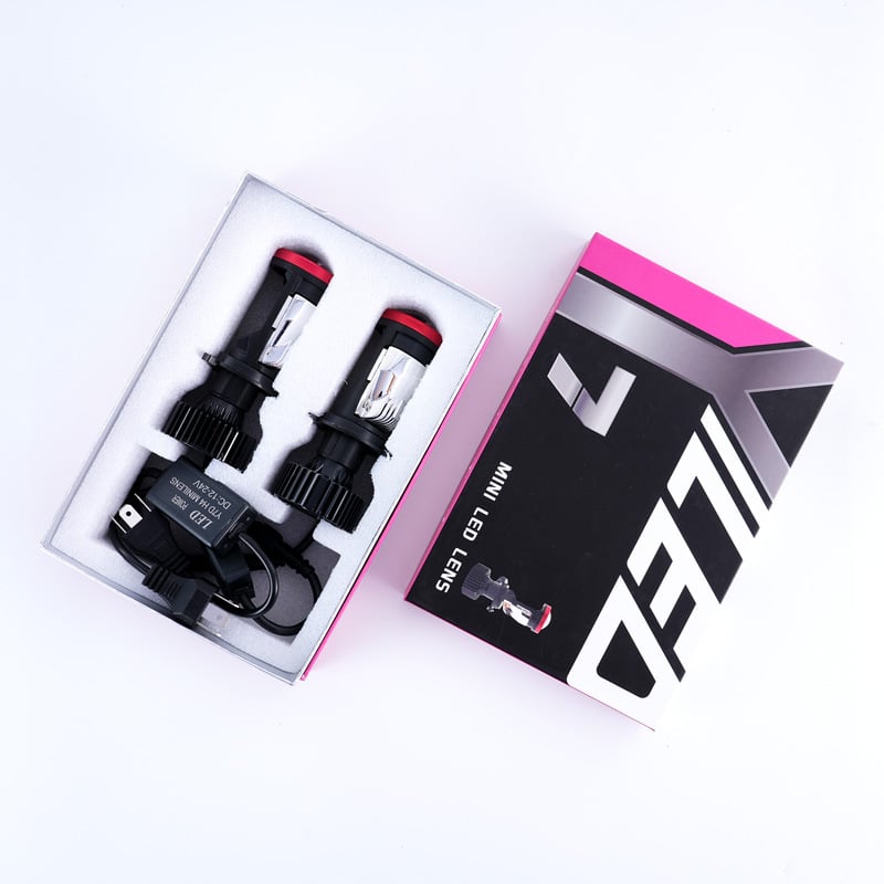 Y7D H4 LED Reflektor Canbus Światło Samochodowe 6000K 50W 4800LM Zestaw Konwersji Światła Drogowe/Mijania/2szt-Darmowa Wysyłka