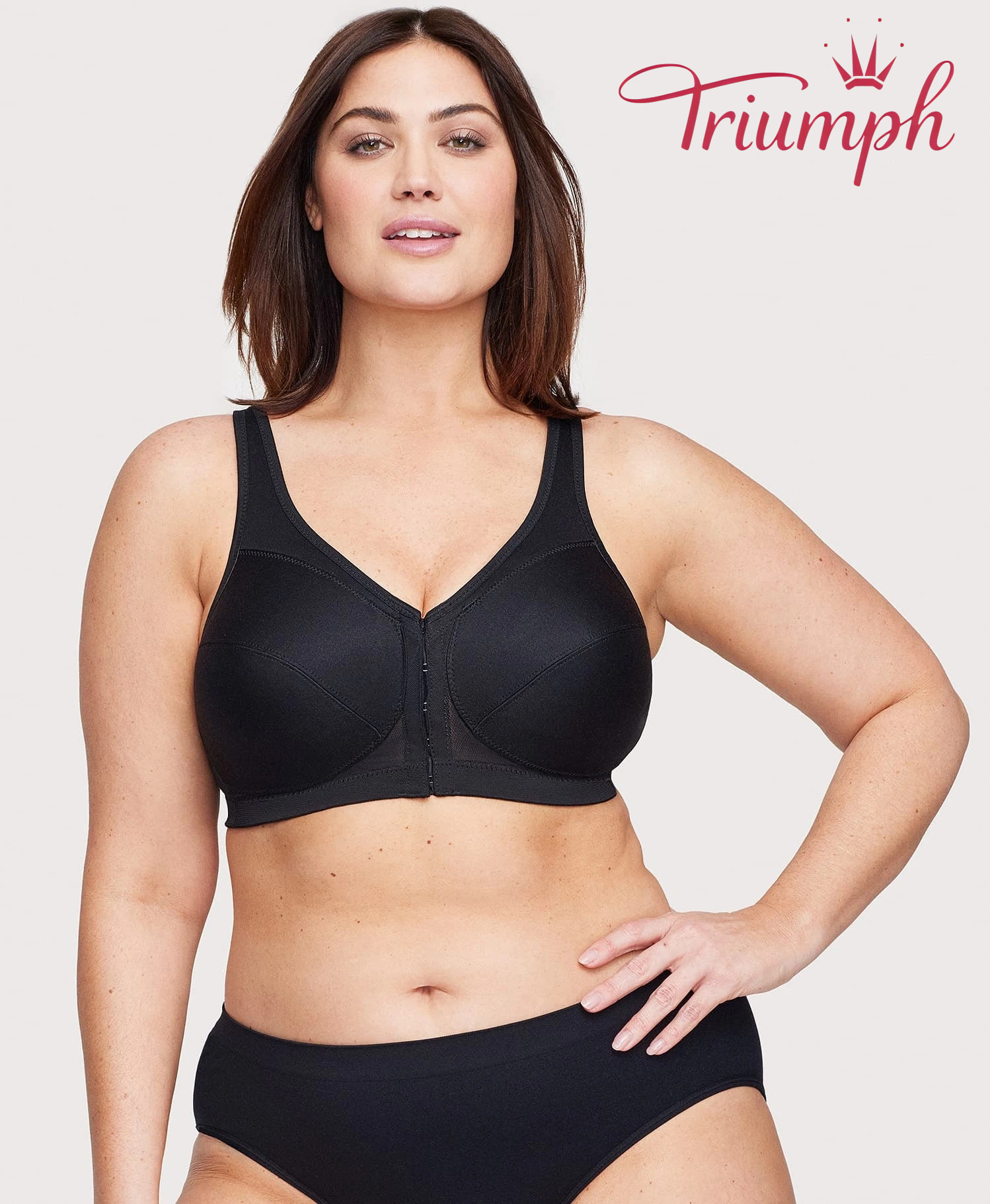 💖Triumph® 4-pak ✨Biustonosz z zapięciem z przodu i odpinanym tyłem