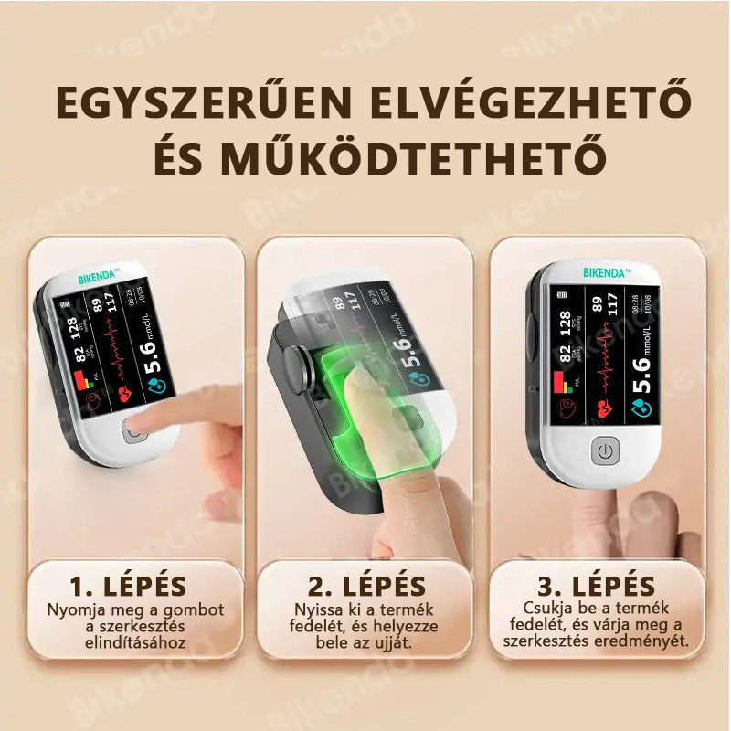 Inteligentny, wielofunkcyjny, nieinwazyjny glukometr laserowy Bikenda™ nowej generacji 👩‍💼[99,9% dokładności]🍀