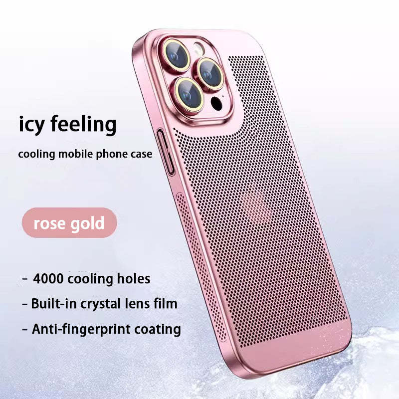 ✨Nowe etui na telefon komórkowy z ocynkowanej siatki rozpraszającej ciepło do iPhone'a