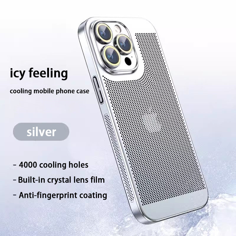 ✨Nowe etui na telefon komórkowy z ocynkowanej siatki rozpraszającej ciepło do iPhone'a