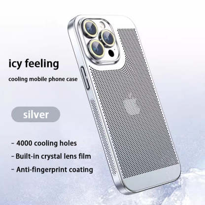 ✨Nowe etui na telefon komórkowy z ocynkowanej siatki rozpraszającej ciepło do iPhone'a