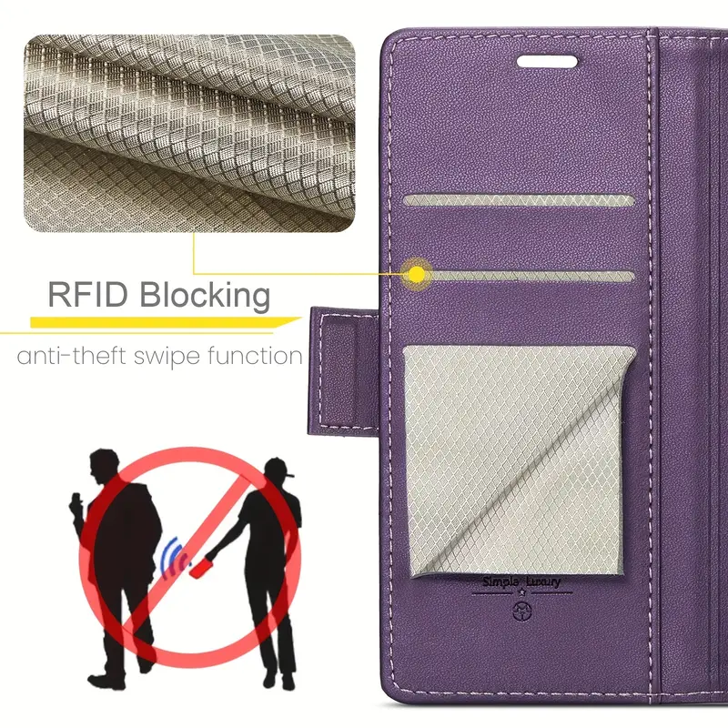 for samsung galaxy s23 s22 s21 s20 ultra s10 plus s21 fe case with card holder wallet case for women men with rfid blocking durable leather kickstand magnetic clasp shockproof phone case 3