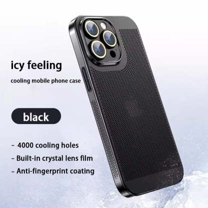 ✨Nowe etui na telefon komórkowy z ocynkowanej siatki rozpraszającej ciepło do iPhone'a