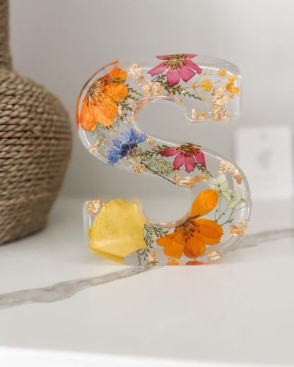 🌸Ręcznie robiona lampa nocna z żywicy kwiatowej