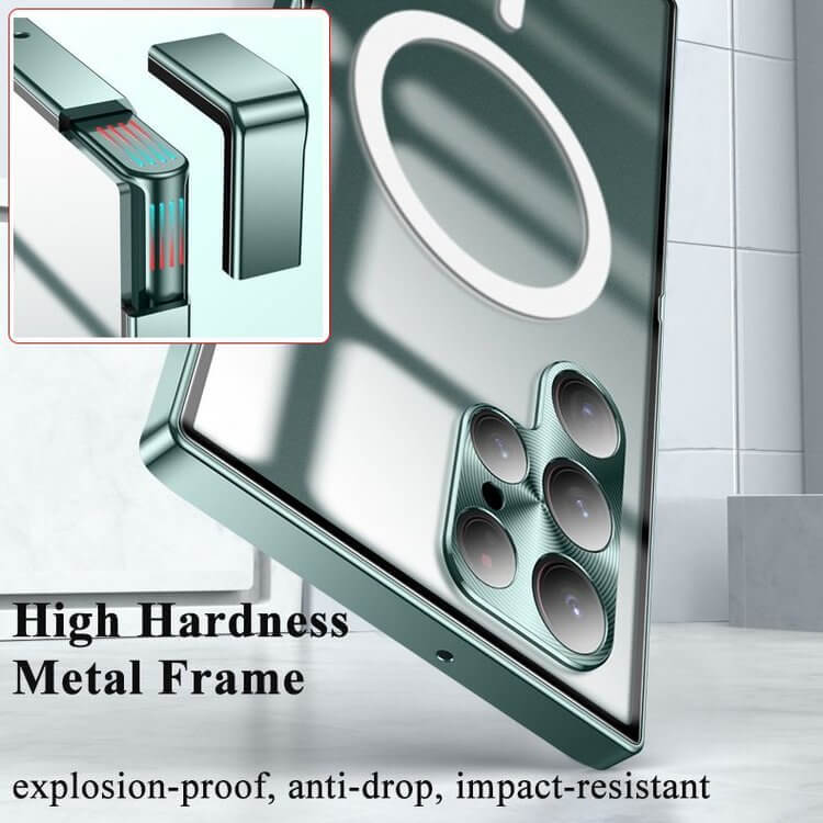 Magnetyczne etui metalowe Magsafe do Samsung Galaxy S24 S23 S22 S21