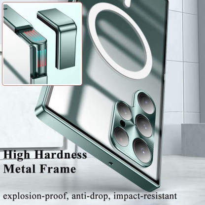 Magnetyczne etui metalowe Magsafe do Samsung Galaxy S24 S23 S22 S21