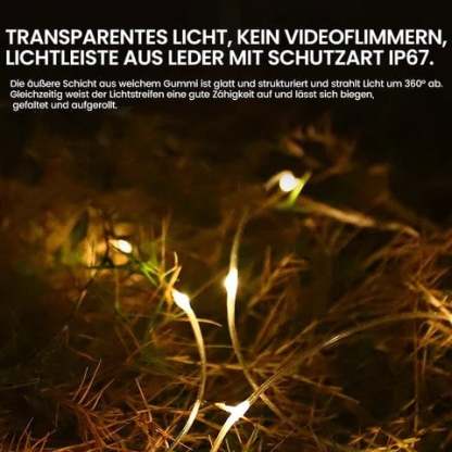 🔥Wodoodporne, przenośne i składane zewnętrzne lampki choinkowe
