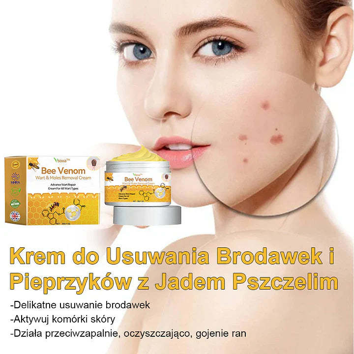【🌊 Za pobraniem🌊 】 Vsoxa™ Krem do usuwania brodawek i pieprzyków z jadem pszczelim (👨⚕Zalecenia AAD) 🐝🐝 (🔥Ostatni dzień wyprzedaży 70% taniej)