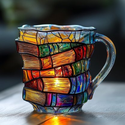 📚Painted Book Mug🍵