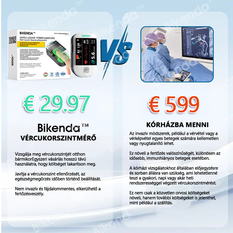 Inteligentny, wielofunkcyjny, nieinwazyjny glukometr laserowy Bikenda™ nowej generacji 👩‍💼[99,9% dokładności]🍀