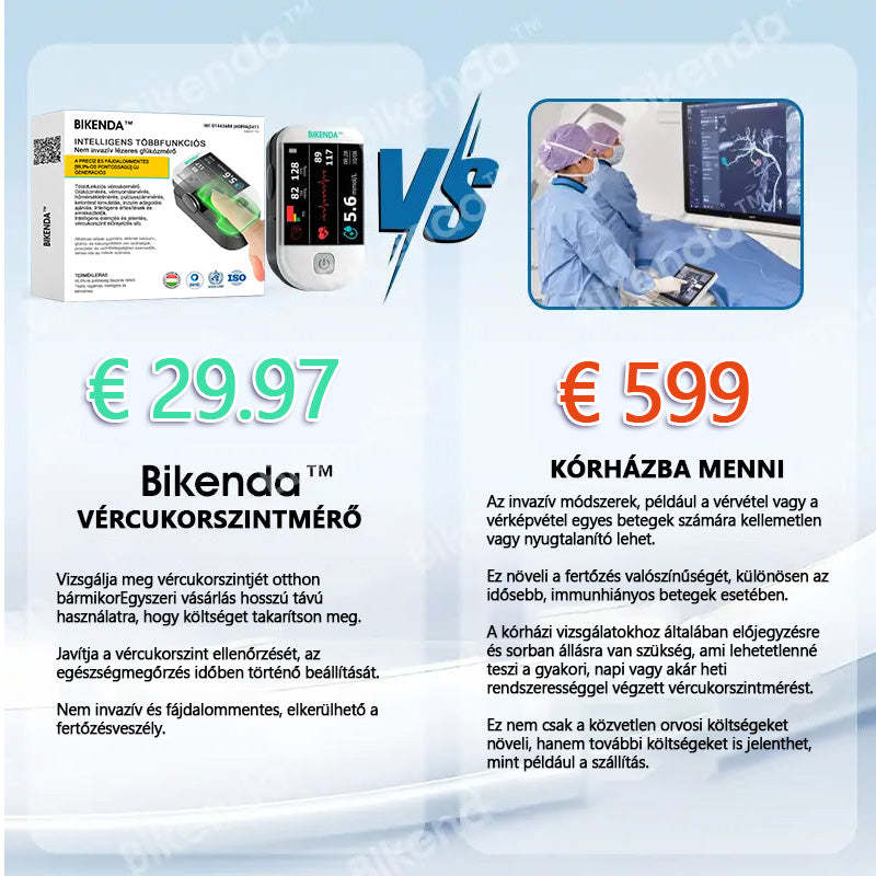 Inteligentny, wielofunkcyjny, nieinwazyjny glukometr laserowy Bikenda™ nowej generacji 👩‍💼[99,9% dokładności]🍀