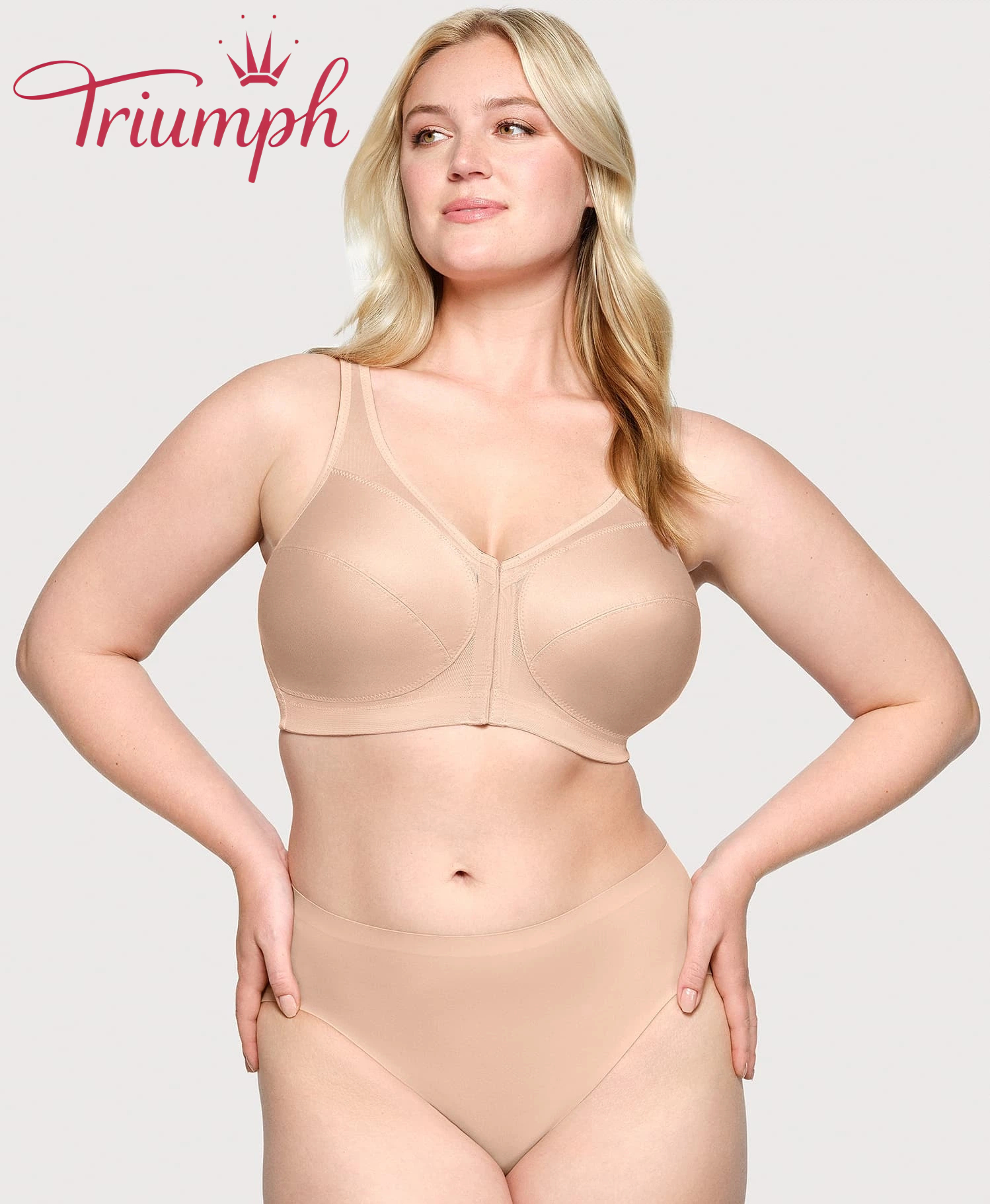 💖Triumph® 4-pak ✨Biustonosz z zapięciem z przodu i odpinanym tyłem
