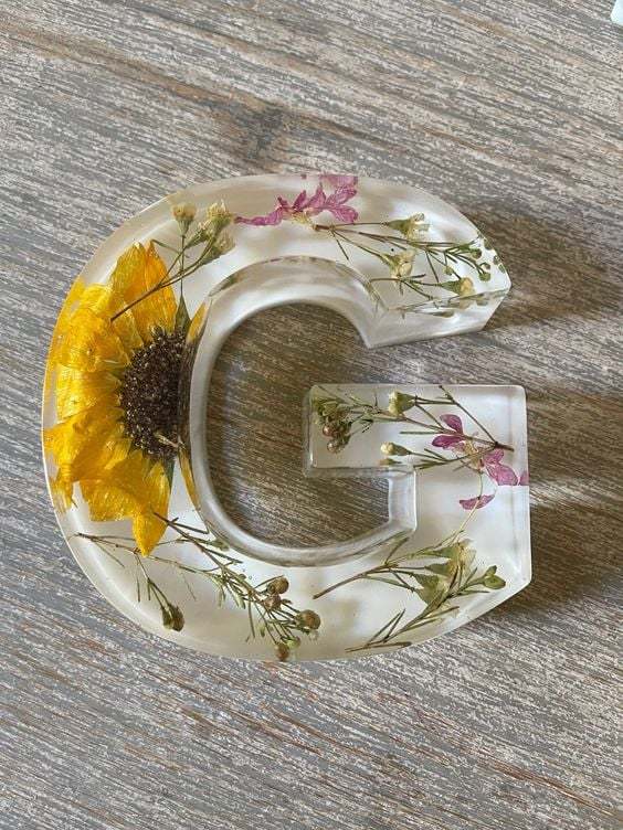 🌸Ręcznie robiona lampa nocna z żywicy kwiatowej
