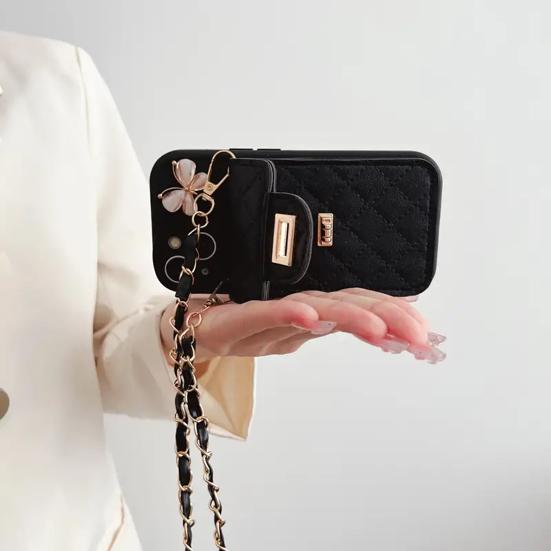 lanyard neck rhombus small fragrant butterfly card bag for iphone15 pro max 15 pro 15 14promax apple 13 phone case 12 can be carried 11 cross body lanyard x xr xsmax soft 7plus niche 8plus premium sense 6s details 3