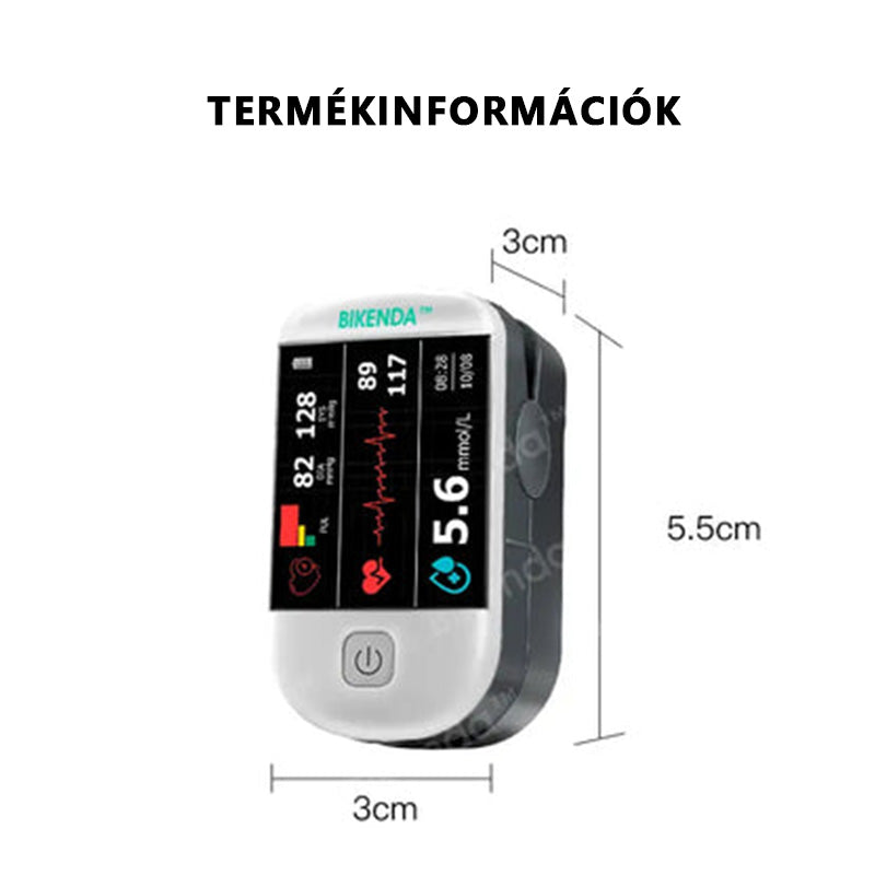 Inteligentny, wielofunkcyjny, nieinwazyjny glukometr laserowy Bikenda™ nowej generacji 👩‍💼[99,9% dokładności]🍀
