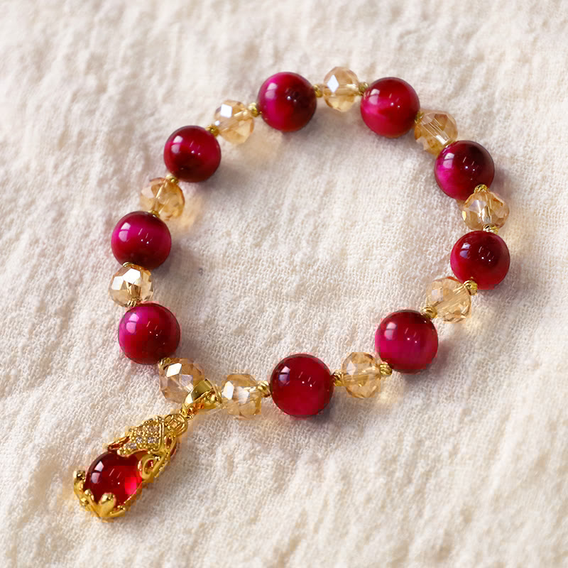 FREE Today: Enhance Self Confidence Self Worth Red Tiger Eye PiXiu Fox Protection Bracelet FREE FREE 3