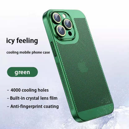 ✨Nowe etui na telefon komórkowy z ocynkowanej siatki rozpraszającej ciepło do iPhone'a