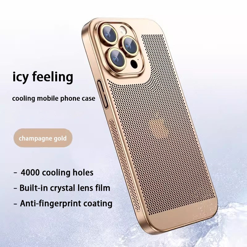 ✨Nowe etui na telefon komórkowy z ocynkowanej siatki rozpraszającej ciepło do iPhone'a