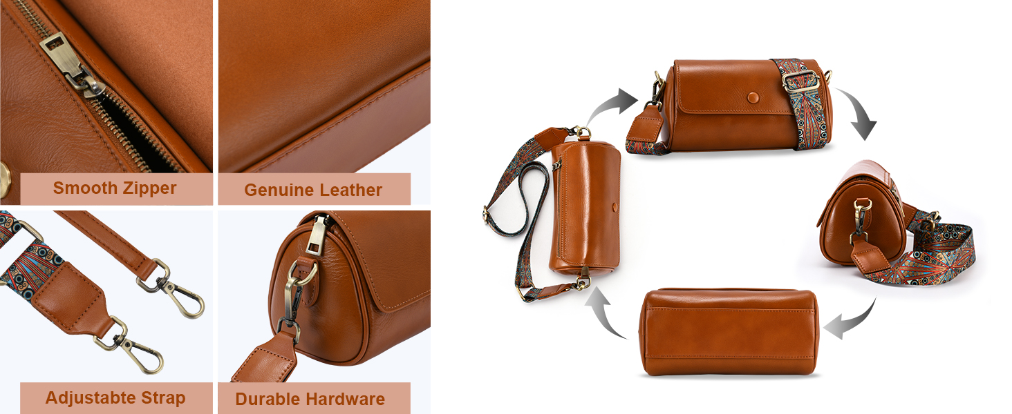 Yonami Genuine Leather Crossbody Bags for Women