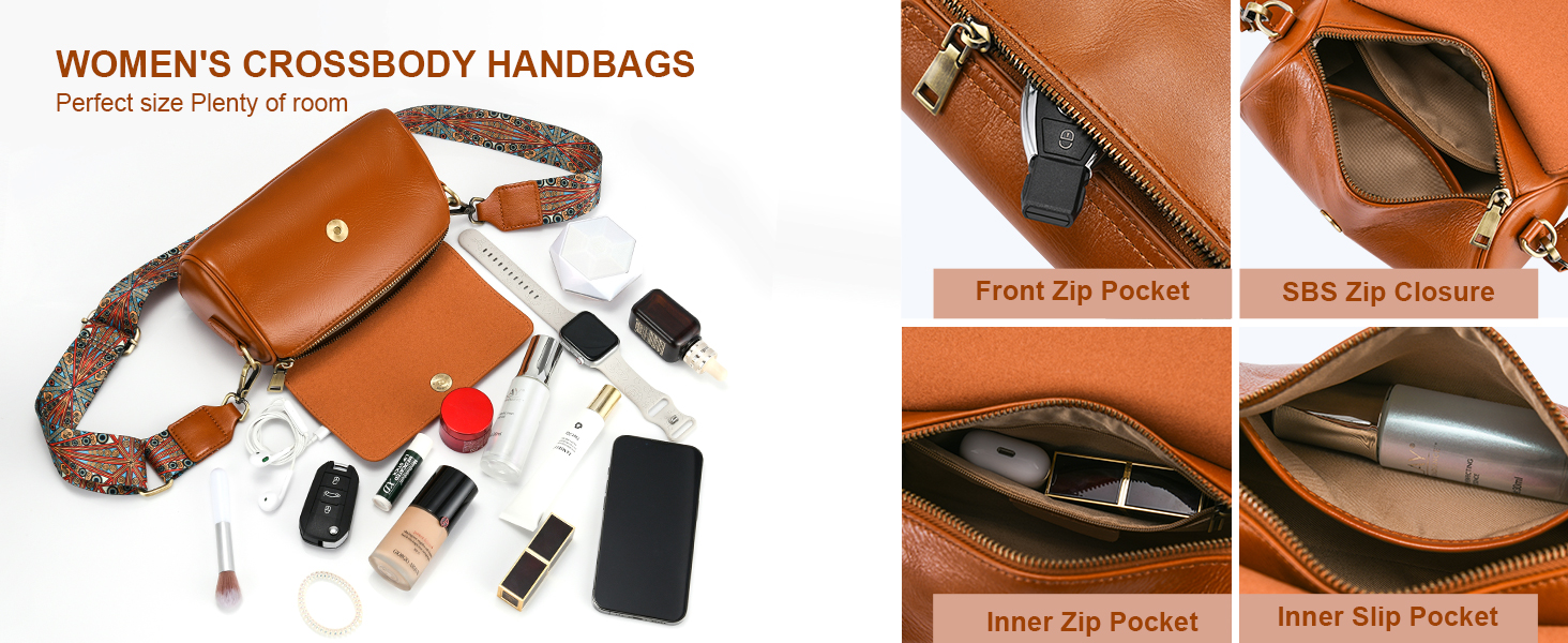 genuine leather crossbody bags for women