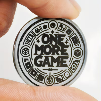 “One More Game or Go to Sleep” Gamer Decision Coin