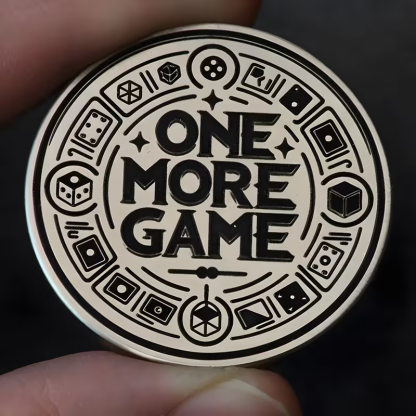 “One More Game or Go to Sleep” Gamer Decision Coin