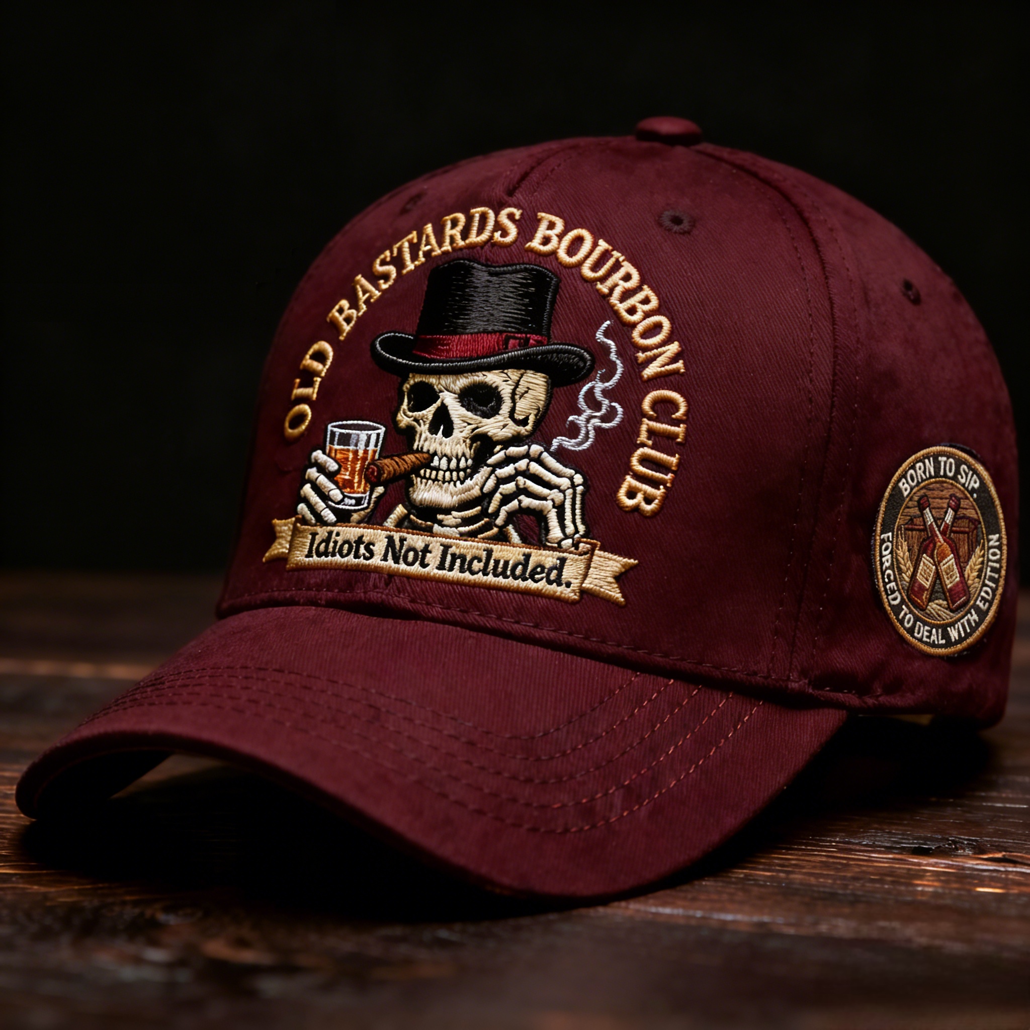 🥃 Old Bastards Bourbon Club Hat — For Men Who Don’t Give a Damn🚬