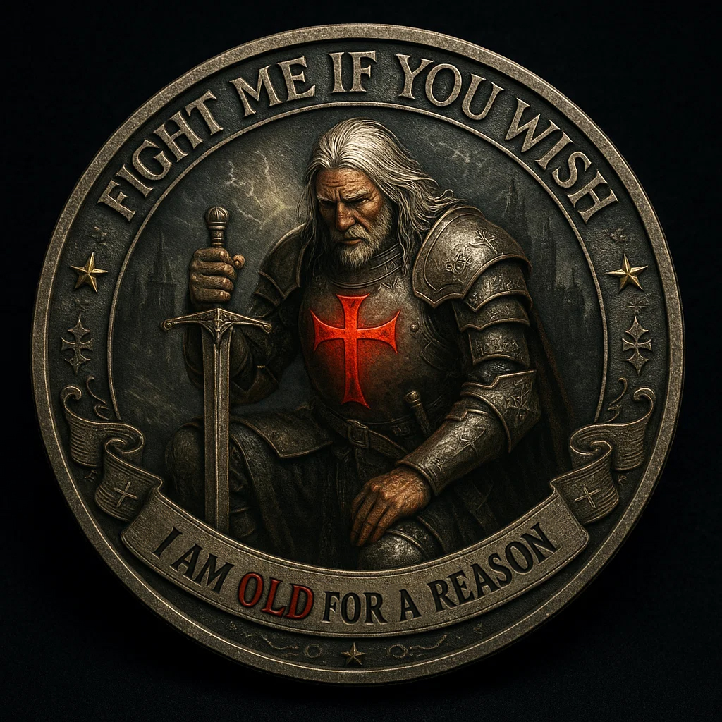 ⚔️ “Old Knight – Honor Endures” Commemorative Coin 🛡️
