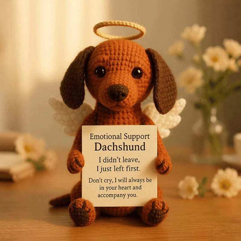 Delicate Miniature Crocheted Dog Keepsakes