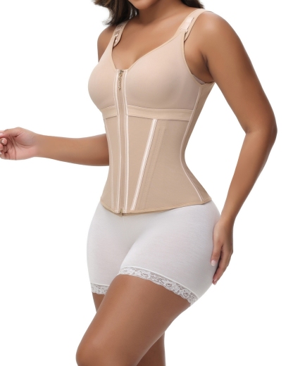 Extreme Latex Corset Waist Vest With Bra