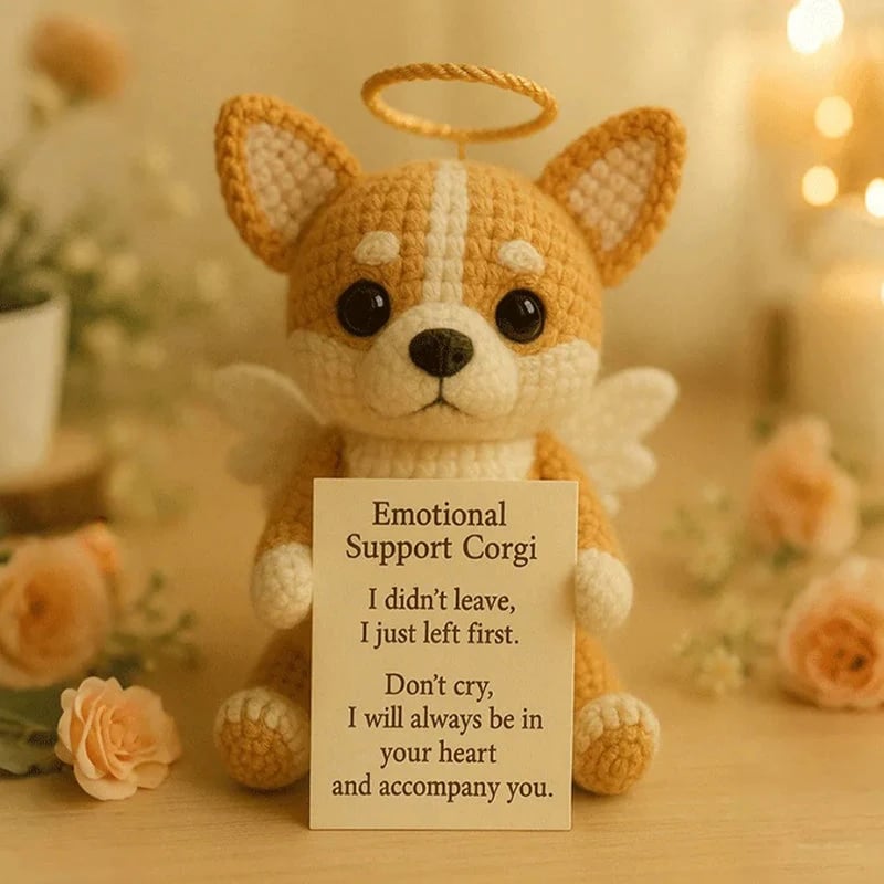 Delicate Miniature Crocheted Dog Keepsakes