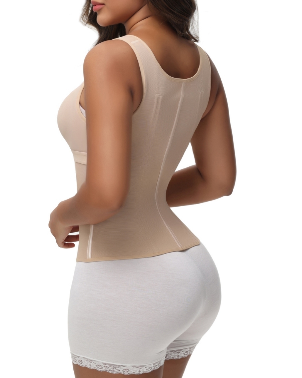 Extreme Latex Corset Waist Vest With Bra