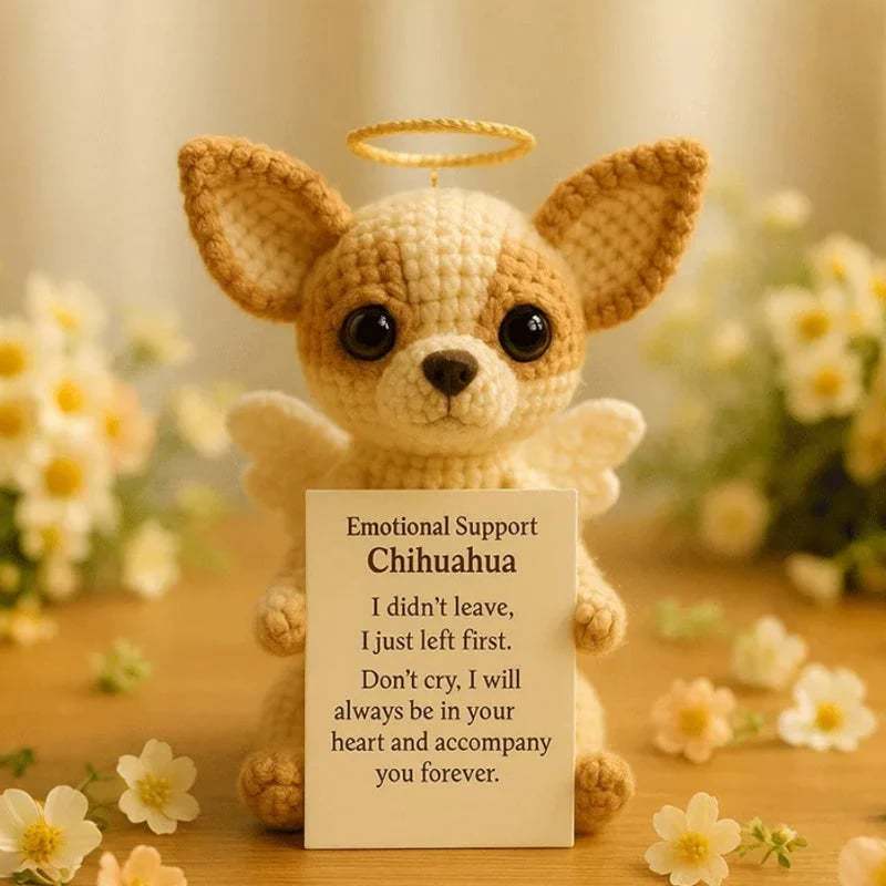 Delicate Miniature Crocheted Dog Keepsakes