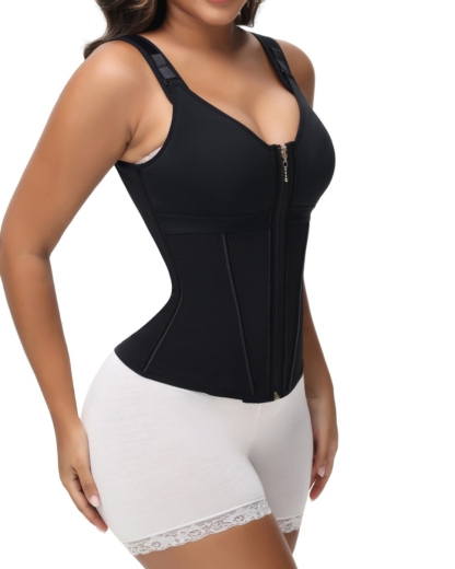 Extreme Latex Corset Waist Vest With Bra