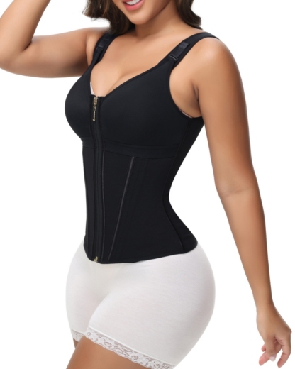 Extreme Latex Corset Waist Vest With Bra