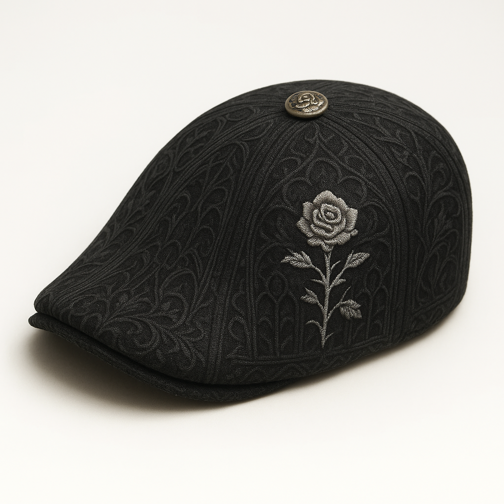 Skull & Thorn Flat Cap