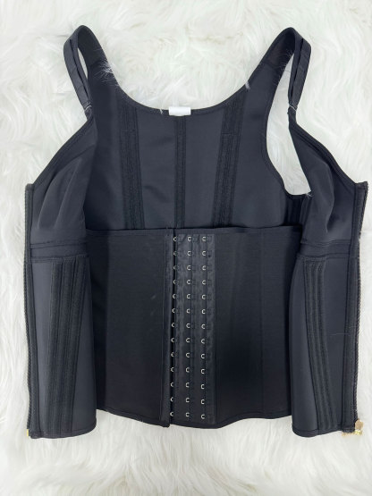 Extreme Latex Corset Waist Vest With Bra