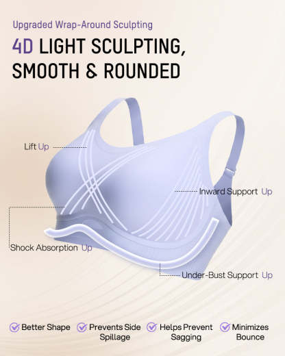 4D Lift Wrap Sculpting Wire-Free Bra