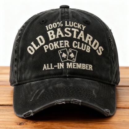 ⚡Old Bastards Poker Club Cap & Coin Set – All-In Attitude for Poker Lovers & Risk-Takers