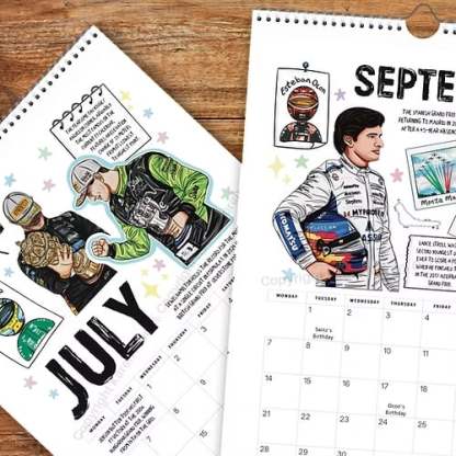 🔥We are the champions! 🏎️📅F1 Scrapbook Race Calendar 2026 — The Ultimate Fan’s Race-Ready Wall Calendar