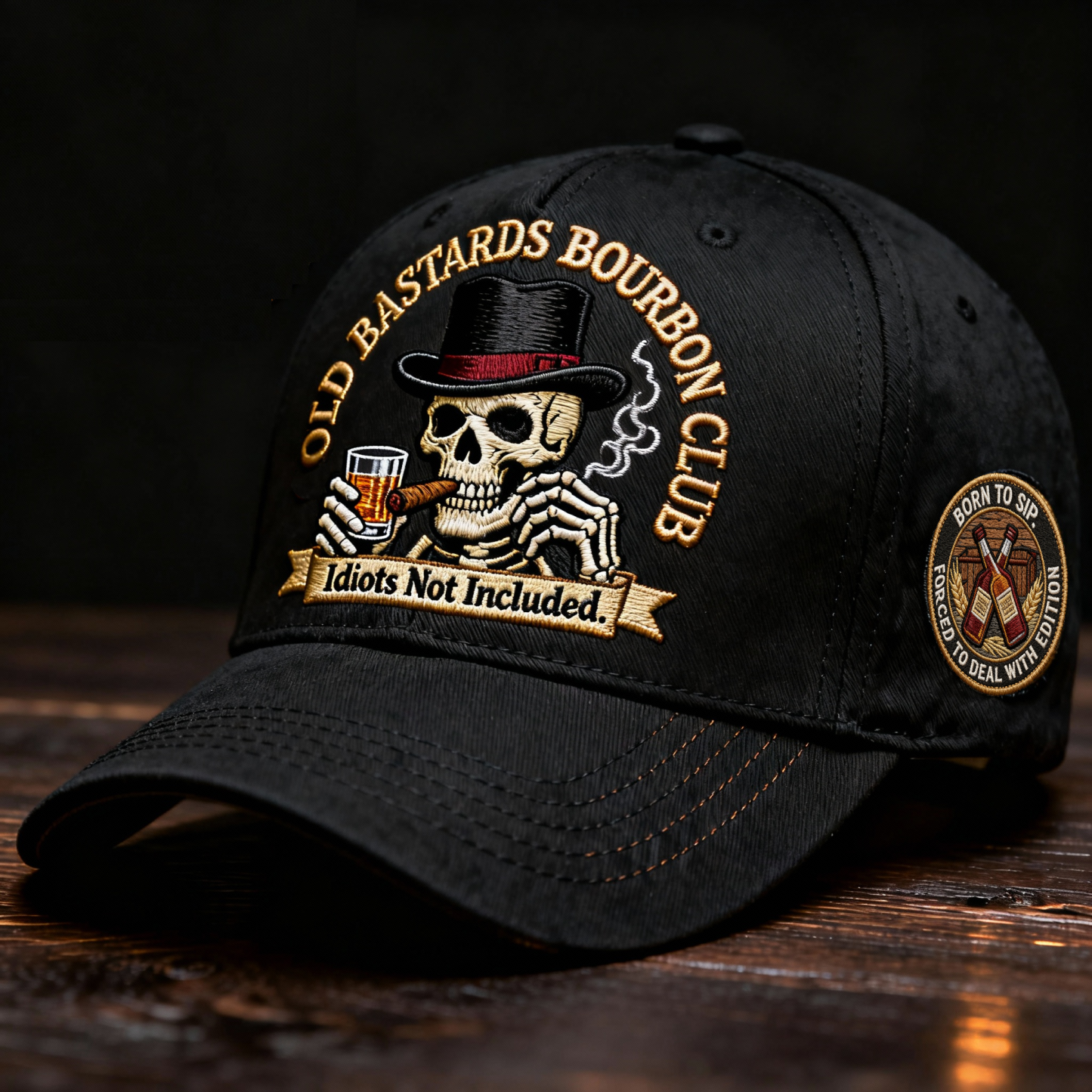 🥃 Old Bastards Bourbon Club Hat — For Men Who Don’t Give a Damn🚬