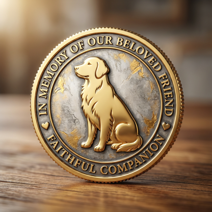 🐾Dog Memorial Keepsake Coin – “They Were Never Just a Pet”❤️