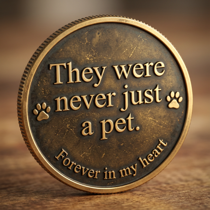 🐾Dog Memorial Keepsake Coin – “They Were Never Just a Pet”❤️