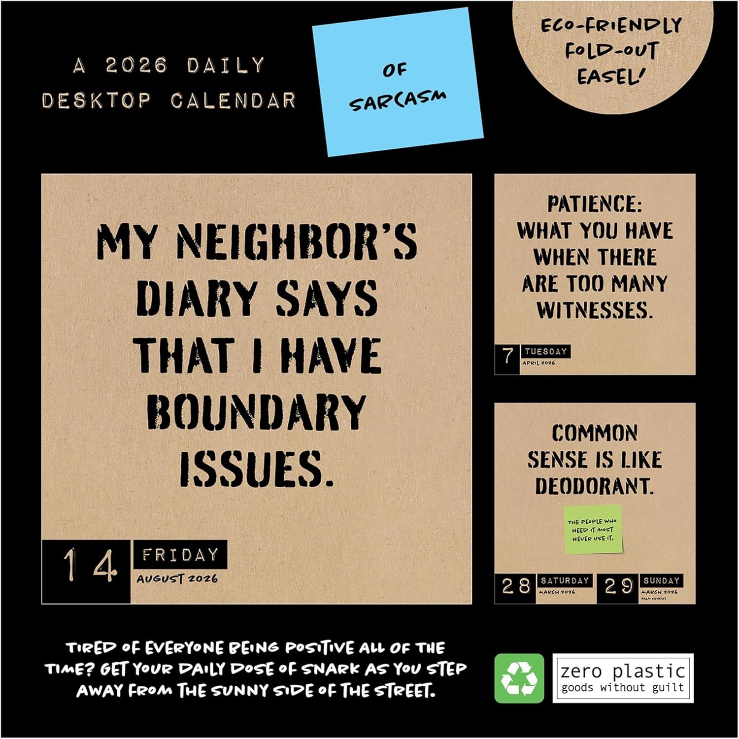 Anti Affirmations 2026 Desk Calendar