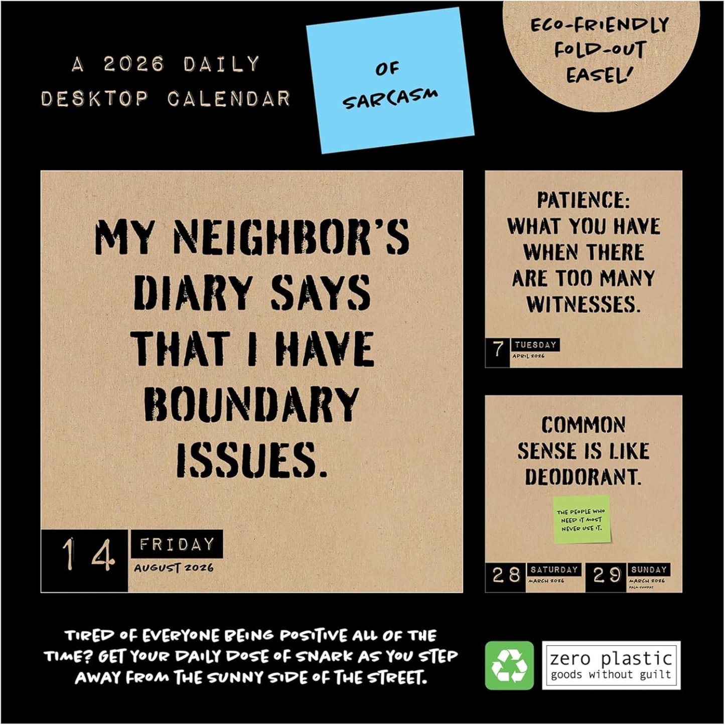 Anti Affirmations 2026 Desk Calendar