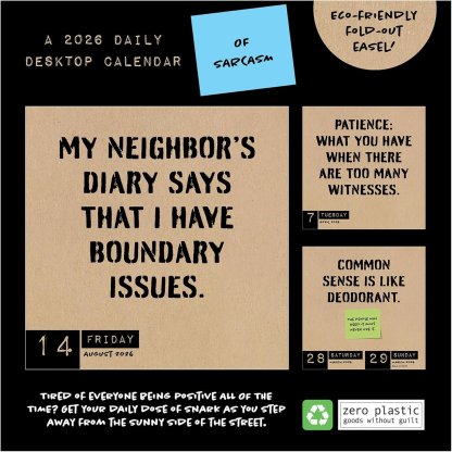 Anti Affirmations 2026 Desk Calendar