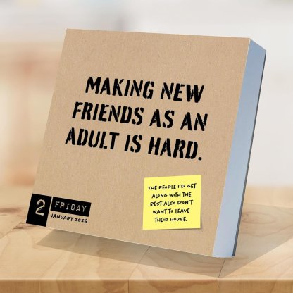 Anti Affirmations 2026 Desk Calendar